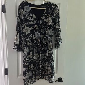 Julia Jordan Black and White Floral Dress